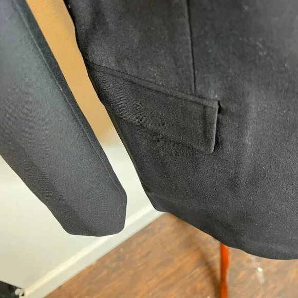 Madewell Womens $178 Single Breasted Blazer Black Size 00 NO072